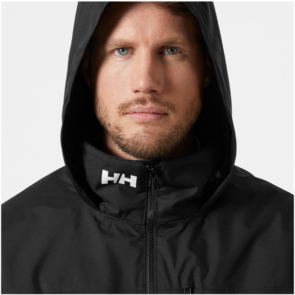 2026 Helly Hansen Hommes Crew Hooded Midlayer Sailing Jacket 2.0 34442 - Black